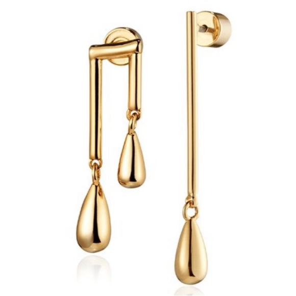 JENNY BIRD Be Seen Denni Mismatched Drop Earrings NWT 60$ - Picture 2 of 7